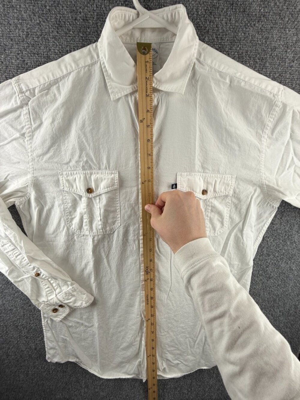 Brooks Brothers Medium Slim Fit Cotton Button Up Shirt Pocket Logo Color Buttons - Picture 4 of 16